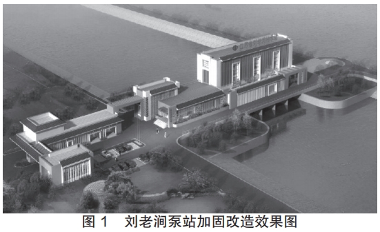 刘老涧泵站加固改造效果图