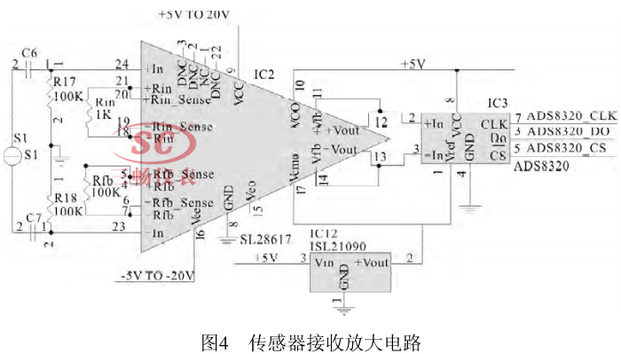 电磁流量计传感器接收放大电路