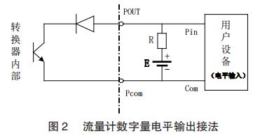 流量计数字量电平输出接法