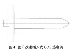 国产改进插入式 COT 热电偶